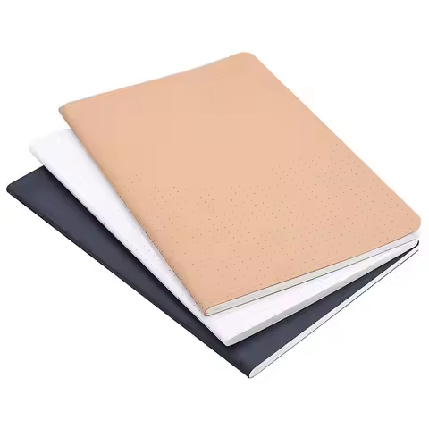 Set of 3 A5 Dotted Notebook Travel Journal 5.5 x 8.25 Dot Grid Paper for Bullet Notes Journaling, To