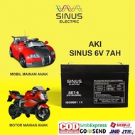 Aki Mainan Mobil Anak 6V 7Ah Aki Mobil Mainan Anak Vrla Sinus 7-6