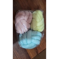 Cute Pillow Decorative Pillow Knot Ball Medium Size (PRELOVED) 1 set of 3 pastel colored balls Child