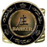 Dealer coin Gold plated for Mahjong / Poker / Cards