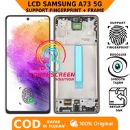 LCD TOUCHSCREEN SAMSUNG A73 (5G) ORIGINAL INCLUDES FRAME SUPPORT FINGERPRINT WARRANTY