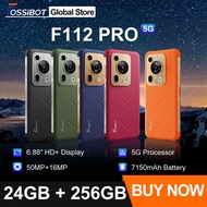 Fossibot F112 PRO 5G Rugged Smartphone 6.88" HD+ 7150mAh 24GB(8+16) 256GB Mobile Phone 50MP Environm