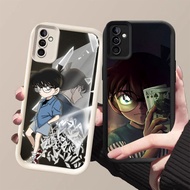 DK-60 Detective Conan Silicone Casing black and white for Samsung A35 A34 S25 S24 A24 A17 A26 A25 FE