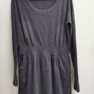 Grey mini dress. Women dress