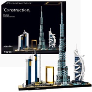 [LEGO] Assemble street building out of print dubai landmark Chicago skyline furnishing articles educ