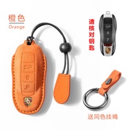 Porsche Key Shell New Cayenne Macan718 Key Cover Taycan Panamera 911 Keychain Bag