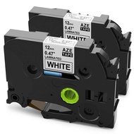 2 Pack TZE-231 TZ-231 Standard Laminated Tapes 12mm Compatible Brother P-touch PT-D200 PT-D210 PT-H1