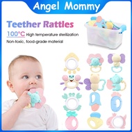 Newborn Teether Early Learning Education Infant Rattle BPA Free Baby Toys Pacifie Mainan Baby Rattle