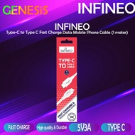 Infineo Type-C to Type C Data Mobile Phone Cable (1 meter)