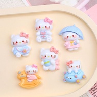 Happy KT Cat KITTY Three-dimensional Water Cup Sticker Mobile Phone Case Decoration Cream Glue DIY A