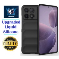 POCO F6 PRO / F5 PRO / F4 / F4 GT Upgrade Frosted Liquid Silicone Multi Color Full Bumper Protection
