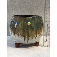 Ceramic Flowerpot With Feet 11-13/Height 12.5
