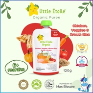 Little Etoile Organic Baby Puree (6m+) 120g Non-GMO, No BPA, Vegan friendly | HUSHABUY