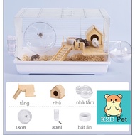 L15 Lồng đại cao cấp wheel trong suốt 18cm nhà tắm hình cầu cho hamster sóc