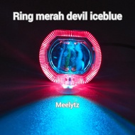 IBRIGHT - Projie Biled Cut Off Mini 2.5 INC  Jauh Dekat 30watt Plus Devil Ungu C943