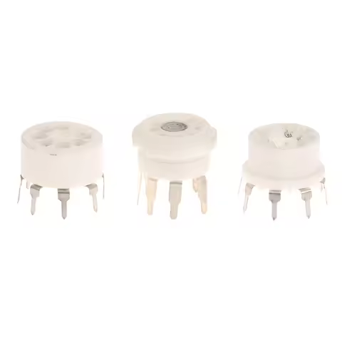 1pcs 6aq5 Eaa91 6j1 6j2 6x4 6z4 Tube Socket Gold-plated Socket for 7pin B7g Vaccum Tube Amplifier Au
