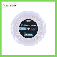 YONEX Badminton Strings BG66 Ultimax (0.65mm) BG66UM-2 Metallic White 200m Roll (430)