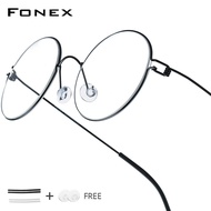 FONEX Titanium Morten screwless kính người đàn ông thiết kế thương hiệu Đan Mạch Hàn Quốc Khung kính