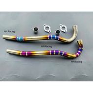 Titanium Muffler Replaces Zinc Muffler For Fuled Wave 125i A110 2017 2024 Fom Thong Size 27