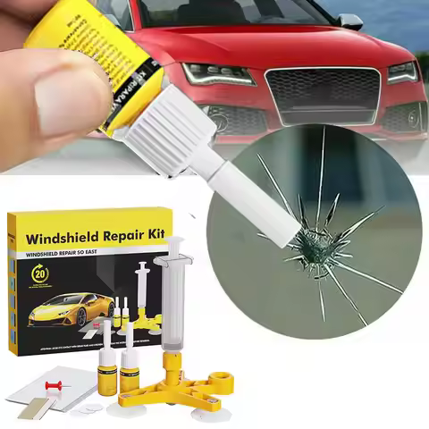 Car Windshield Cracked Repair Kit DIY Car Window Phone Screen Repair Kit Glass Curing Glue Auto Glas