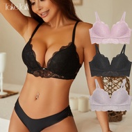 Take Talk Deep-V Push Up Bra Lace And Sexy Underwear For Woman Soft Bras