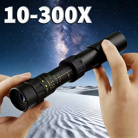 Monoculars 10-300X40 Powerful Long Distance Professional Monocular HD High Quality Prism Portable Ca