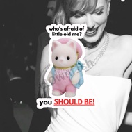 SYLVANIAN FAMILIES Who's Afraid of Little Old Me Taylor Swift Sylvanian Family Sticker (The Tortured Poets Department)