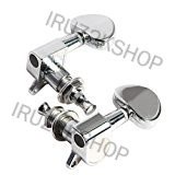 IRUZ2KSHOP 6pcs 3L3R Acoustic Guitar Tuning Pegs Machine Head Tuners Chrome Guitar Parts