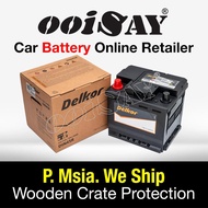 DELKOR DIN45R (MF) - 45AH - CCA 410 - Car Battery - HYUNDAI IONIQ Hybrid