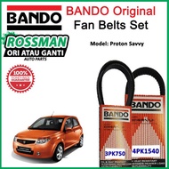 Proton Savvy Bando Original Alternator Fan Belt V Belt 3PK750, Air Con 4PK1540