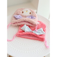 Girl Heart Cute Cartoon Bunny Bunny Fleece Drawstring Bag Portable Cosmetic Storage Bag Drawstring B