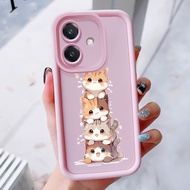 Case For OPPO A3 4G A3 Pro 5G A3X 4G A3X 5G A40 A60 5G Three-Color Silicone Shockproof Phone