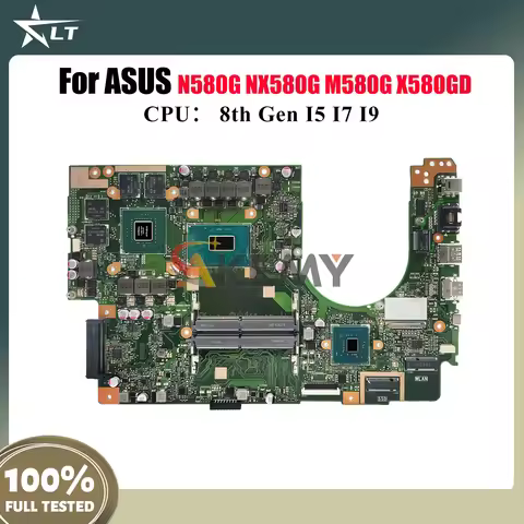 X580GD Laptop Motherboard For ASUS VivoBook X580GD NX580G X580G M580G N580G Notebook Mainboard With 