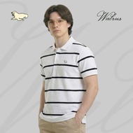 WALRUS Urban Minimalist Fellow T-Shirt StripePOLO White Black StripedPOLO T12435P