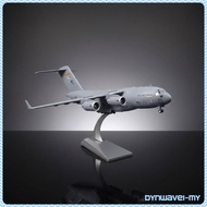 [Dynwave1feMY] Die-Cast C-17 Airplane High Intricate C-17 Heavy Lifter Model Collector Quality 1:200