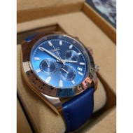 [Ready stock]Tomaz orignal daytona gr02 rosegold blue with blue strap limited edition jam tomaz