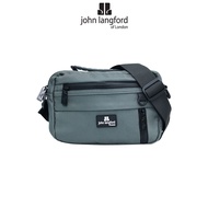 JOHN LANGFORD Men's Messenger Bag / Polyester / Grey Navy / JLC189N3
