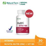 Nuvita Tri Zinc + Vitamin B6 30 Caplets Supplement