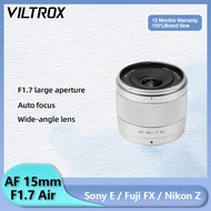 VILTROX 15mm F1.7 Air Auto Focus wide-angle Large Aperture Prime Lens