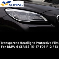 XM For BMW 6 Series 15-17 F06 F12 F13 TPU Transparent Headlight Protective Film, Headlight Protectio