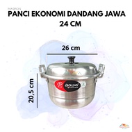 Panci Dandang Jawa Maspion / Panci Kukus Aluminium / Dandang Ekonomi + Sarangan / Soblok