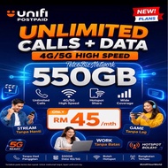 SIMKAD UNIFI5G POSTPAID 1000GB UNLIMITED 4G/5G ((SIM ONLY))