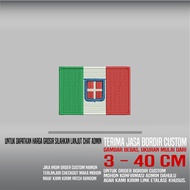 ITALY FLAG LOGO EMBROIDERY PATCH HDP-257