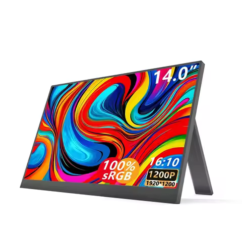 14 Inch Portable Monitor IPS HDR 1200P FHD External Second Screen Gaming Work Laptop Secondary Displ