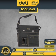 Deli Tool Bags/Tas Perkakas 32 x 11 x 31cm Bahan Kanvas Multifungsi Tahan Lama DL-P6 /Alat Perkakas