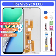 Original LCD with Frame for VIVO Y18/VIVO Y03/VIVO Y18E/VIVO Y28S 5G LCD Display Screen Touch Screen