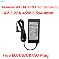 Genuine A4514-FPNA 14V 3.22A 45W 2.86A 2.5A A4514_FPN AC Adapter For Samsung S27D590CS CF390 LED MON