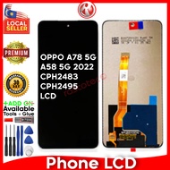 LCD Display Touch Screen Compatible For OPPO A78 5G/ OPPO A58 5G CPH2483 CPH2495 TFT