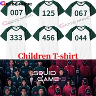 Kids T-shirt 456 067 044 222 125 007 Figure Cosplay Costume Top Halloween Party Role Playing Short S