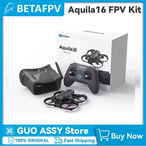 BetaFPV Aquila16 FPV Kit – 1102 18000KV Brushless Motor FPV Quadcopter with VR03 Goggles for Racing 